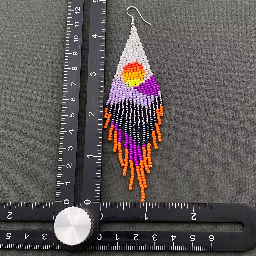 Bohemian Sunset Fringe Earrings
