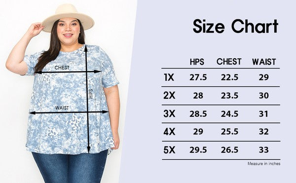 V-neck two-tone tunic top
