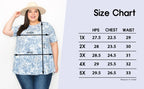 V-neck two-tone tunic top