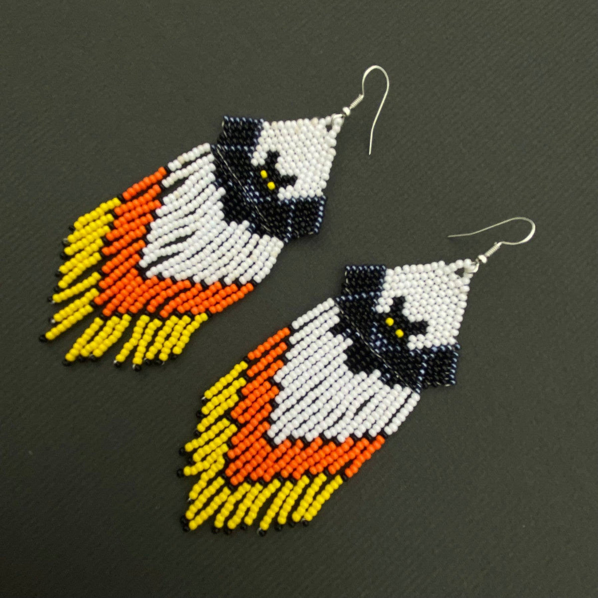 Batty Beads Fringe Dangle Earrings