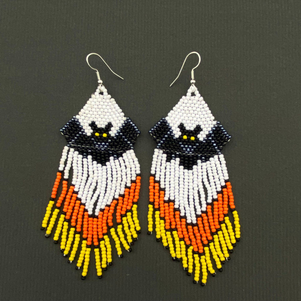 Batty Beads Fringe Dangle Earrings