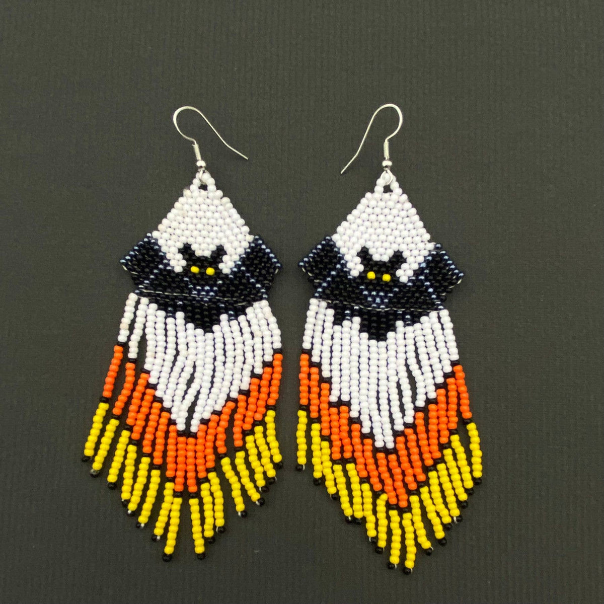 Batty Beads Fringe Dangle Earrings