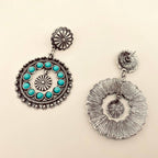 Turquoise Round Post Earrings