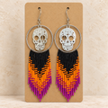 Sugar Skull w/ Beaded dangle