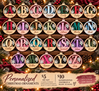 Personalized Monogram Ornament- 3Layered