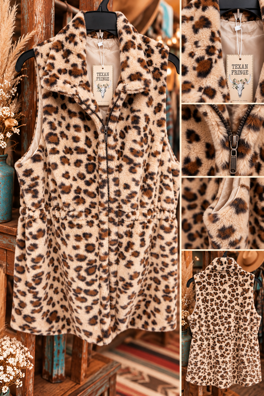 Wild About You | Ultra-Soft Cheetah Longline Vest