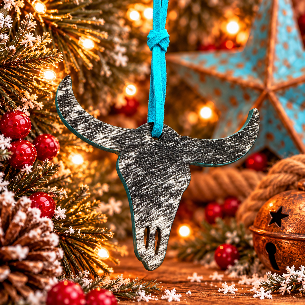 Genuine Cowhide 10pc Ornament Set