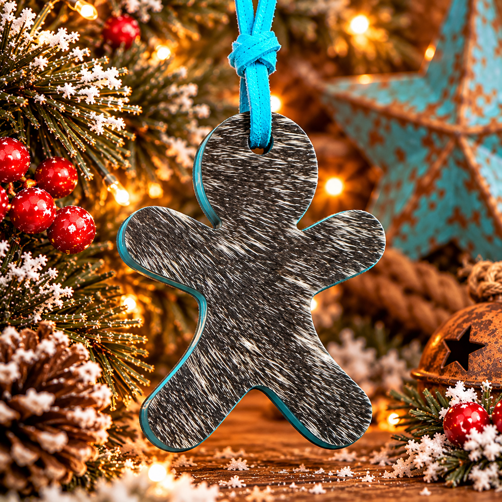 Genuine Cowhide 10pc Ornament Set
