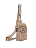 Concho Embroidered Collection Sling Bag