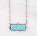 Turquoise Bar Necklace