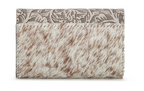 Tooled Leather & Cowhide Cardholder