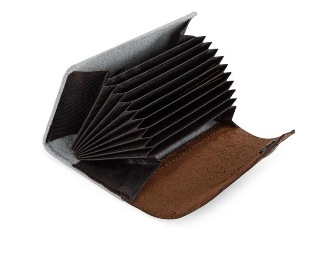 Tooled Leather & Cowhide Cardholder