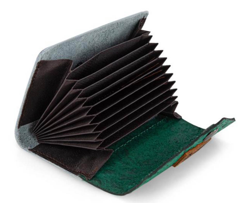 Tooled Leather & Cowhide Cardholder
