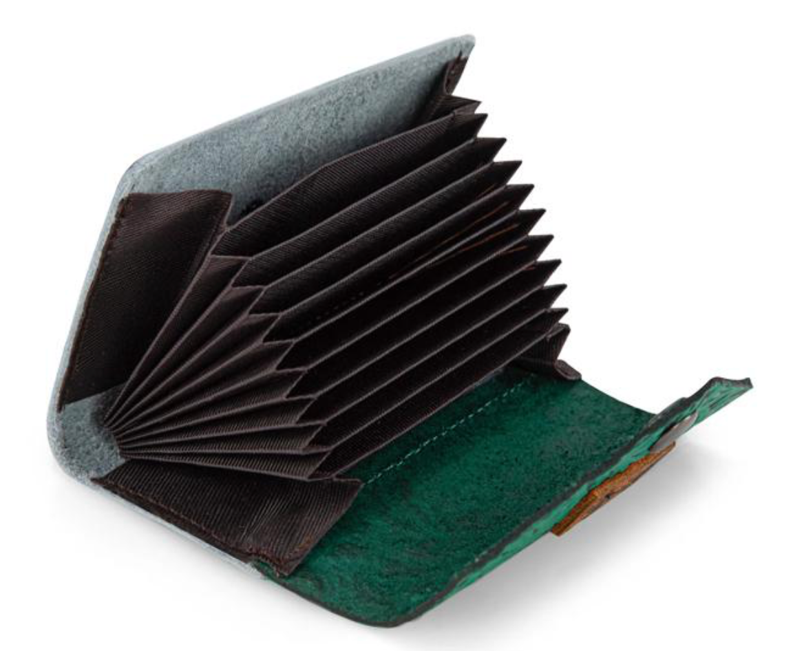 Tooled Leather & Cowhide Cardholder