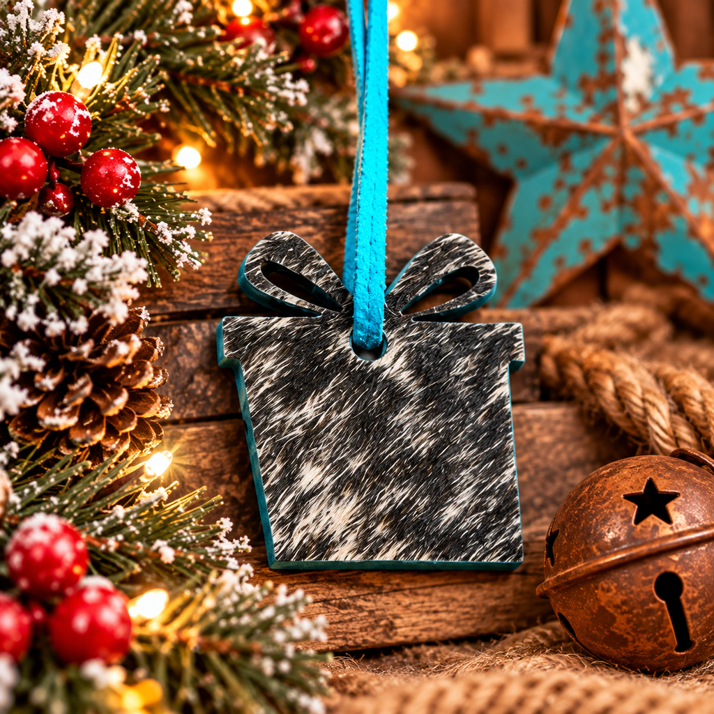 Genuine Cowhide 10pc Ornament Set