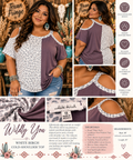 Wildly You | Leopard Contrast Cold Should Top