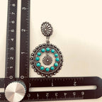 Turquoise Round Post Earrings