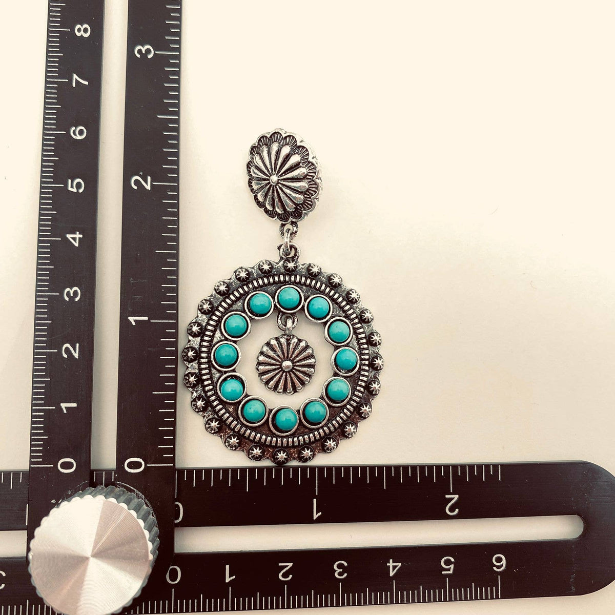 Turquoise Round Post Earrings