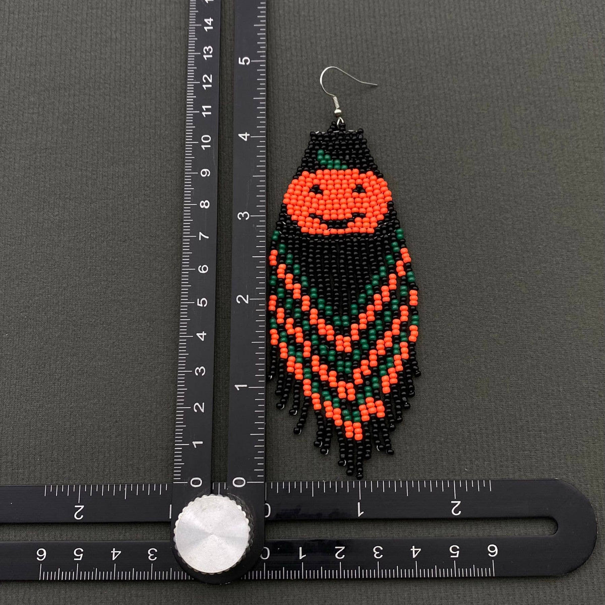 Hello Pumpkin Beads Tassel Earrings